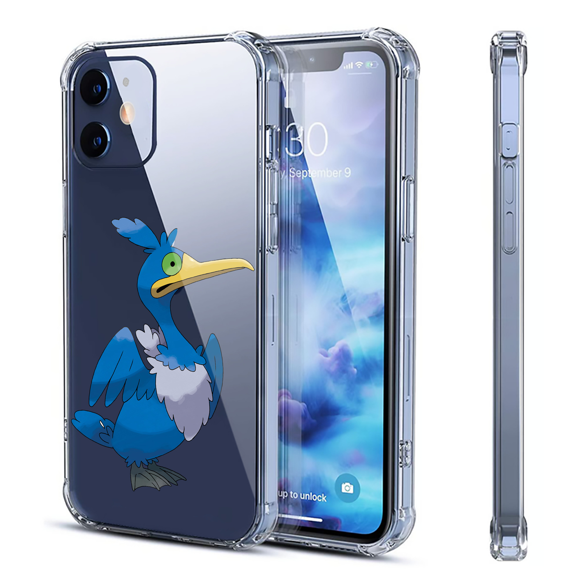 （画像用） ポケットモンスター Pokémon 【iPhone 12シリーズ対応】透明スマホケース（クリアソフトケース）